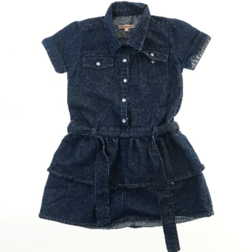 Denim kjole med korte ærmer fra Bluezoo (str. 128)