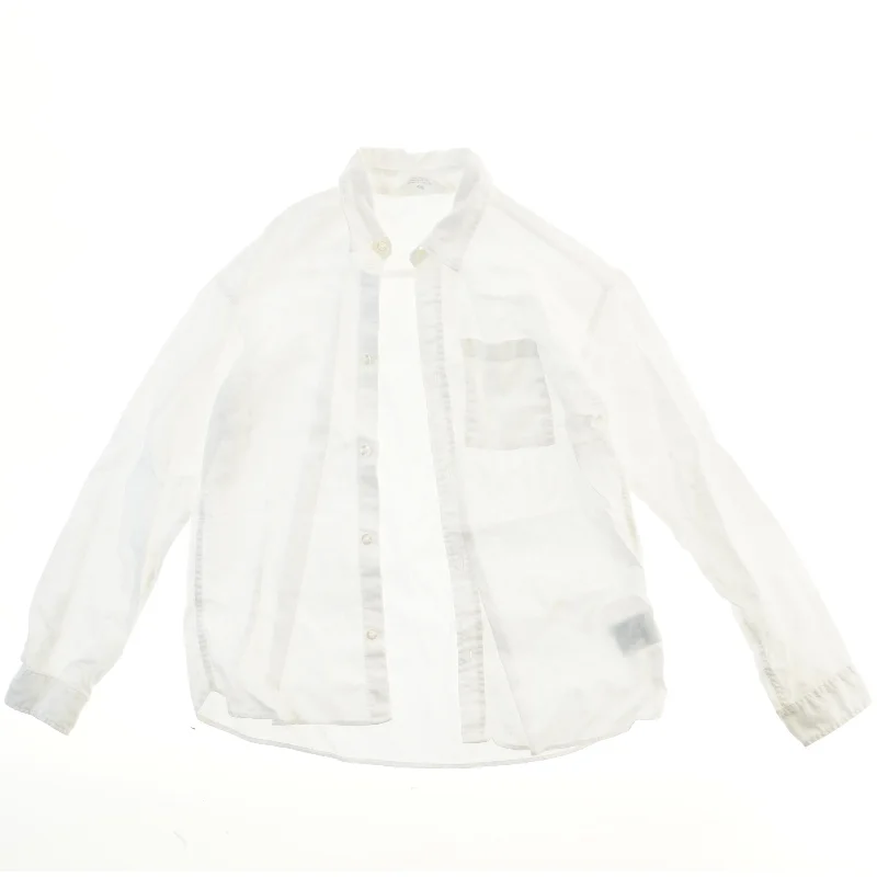 Hvid skjorte med lange ærmer fra H&M (str. 140)