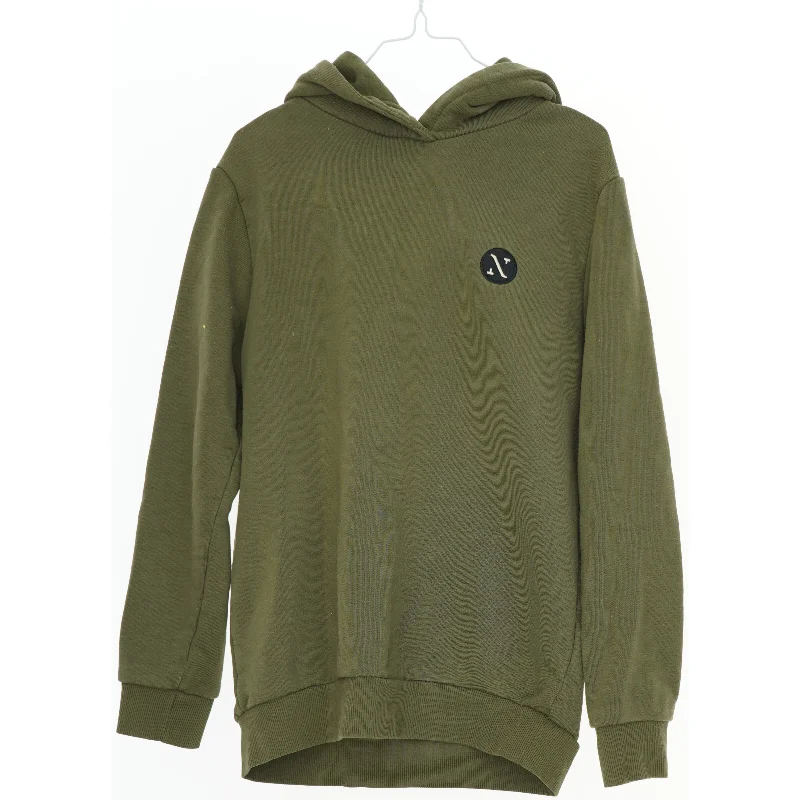 Grøn hættetrøje med logo fra Name It (str. 134)