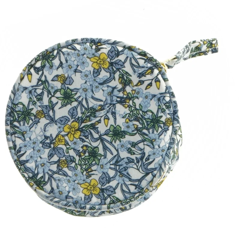 Blomstret smykkepose fra Søstrene Grene (str. Ø 11 cm)