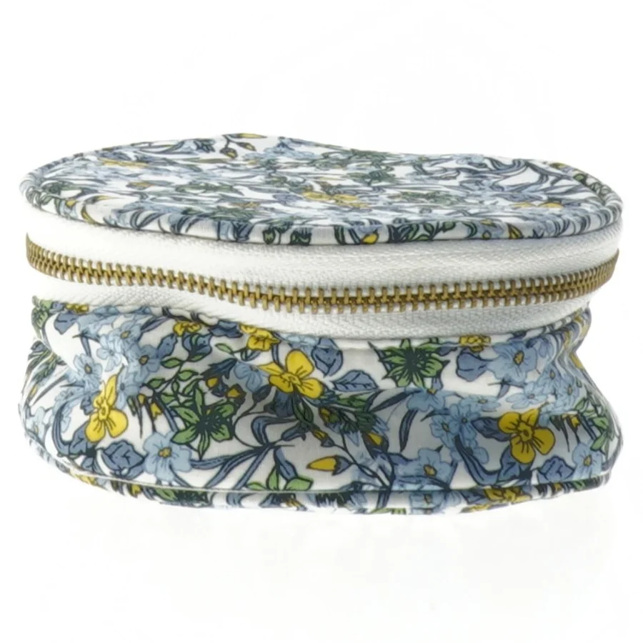 Blomstret smykkepose fra Søstrene Grene (str. Ø 11 cm)