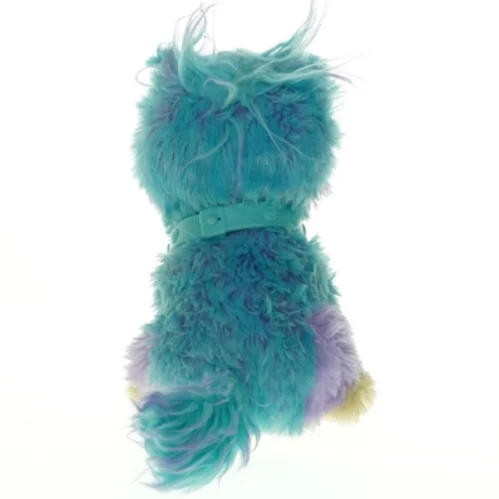 Farverig plysbamse (str. 23 x 13 cm)