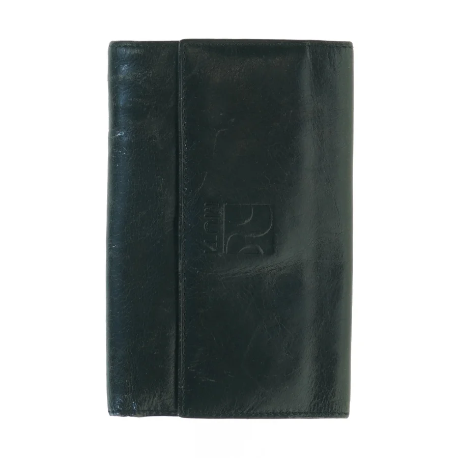 Sort læderpung fra Muti (str. 16 x, 10 cm)