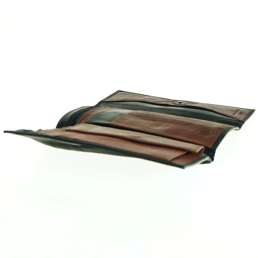 Sort læderpung fra Muti (str. 16 x, 10 cm)