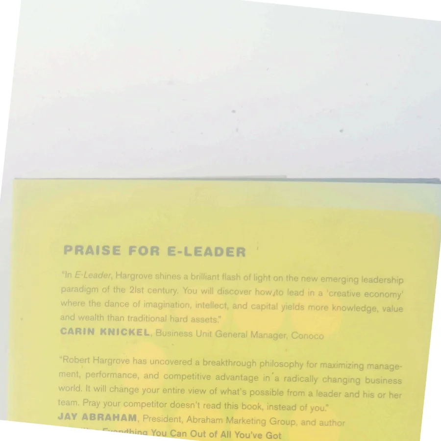 E-Leader af Robert Hargrove (Bog)