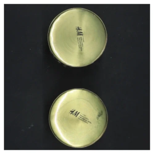 Messing lysestager fra H&M (str. Ø 6,5x5,5 cm)