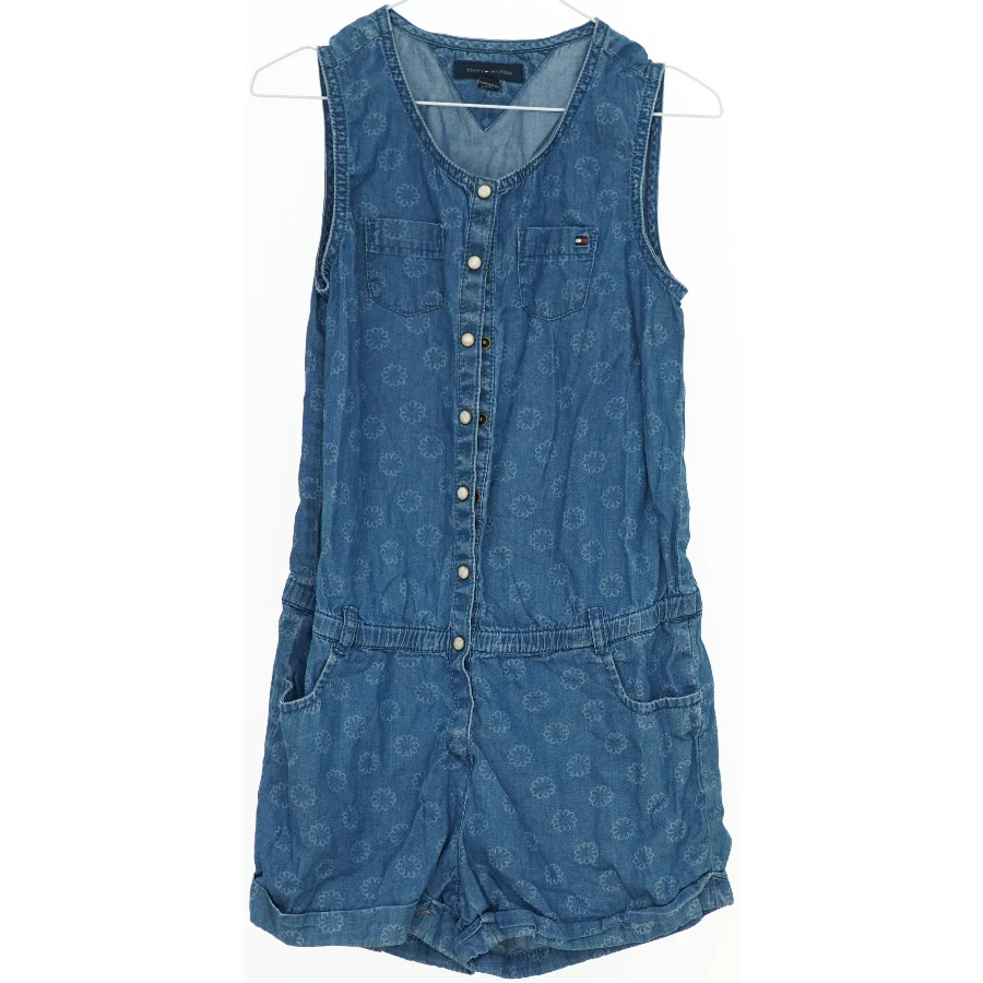 Denim buksedragt med mønster fra Tommy Hilfiger (str. 128)