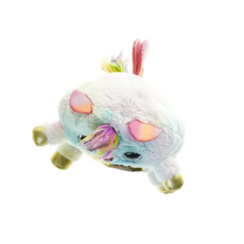 Farverig bamse med hjerte (str. 31 x 27 cm)