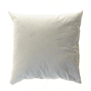 Kvadratisk hvid pude (str. 49x49 cm)