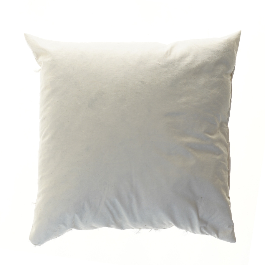 Kvadratisk hvid pude (str. 49x49 cm)