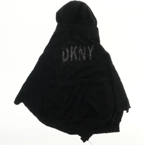 Sort strik hættetrøje fra DKNY (str. 128)