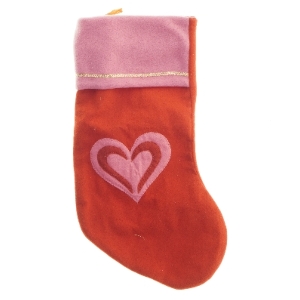 Jule sok med hjerte design (str. 44x20 cm)