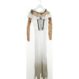 Udklædningskjole med lange ærmer (str. 134)