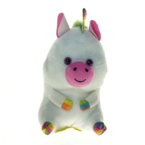 Enhjørning bamse (str. 21 x 15 cm)