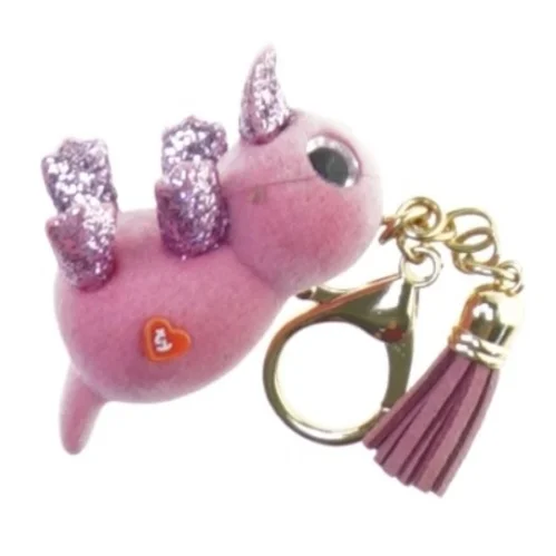 Nøglering med lille tøjdyr fra Ty (str. 5 cm)