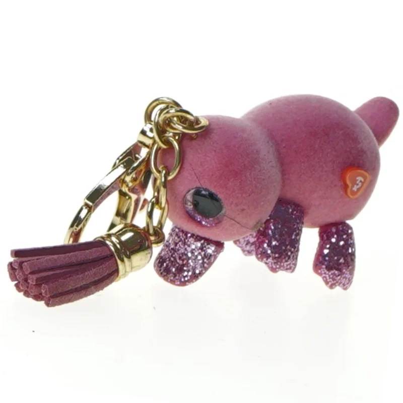 Nøglering med lille tøjdyr fra Ty (str. 5 cm)