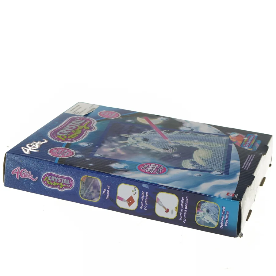 Krystal maleri sæt med enhjørning fra 4Girlz (str. 26x21 cm)