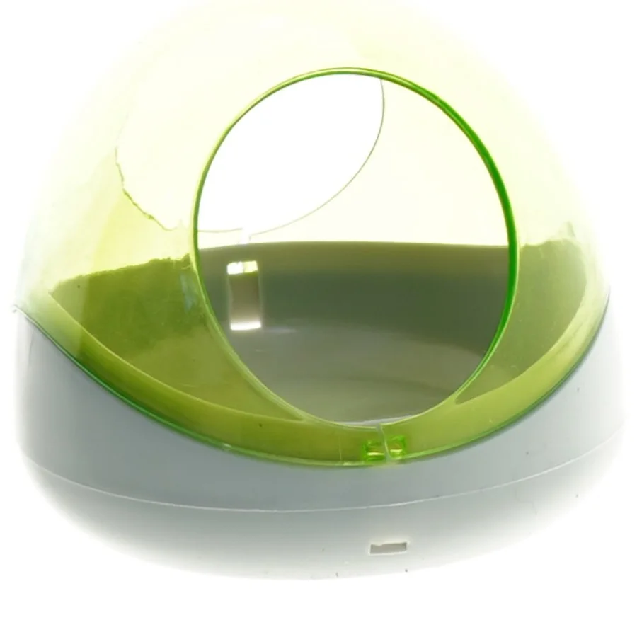 Grøn plast beholder (str. 15 cm)