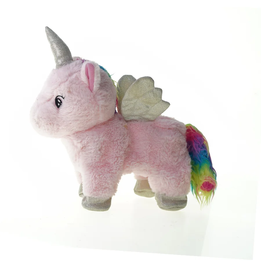 Unicorn bamse med bevægelse (str. 30 x 10 cm)