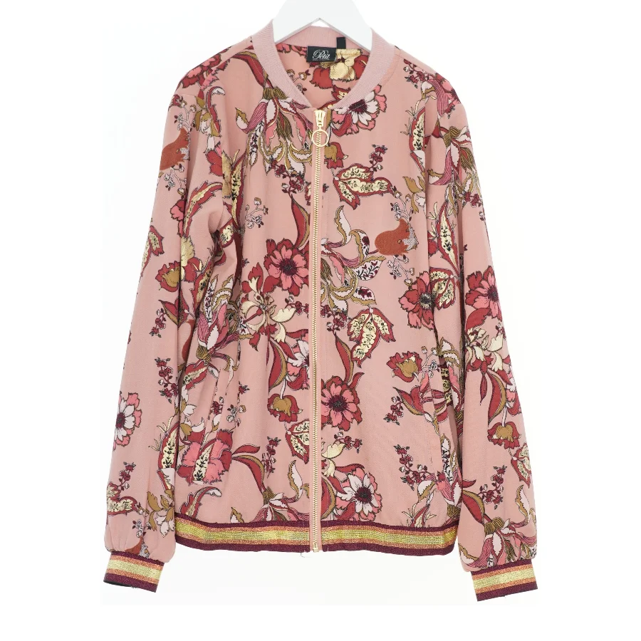 Blomstret jakke med lynlås fra Petit (str. 152)