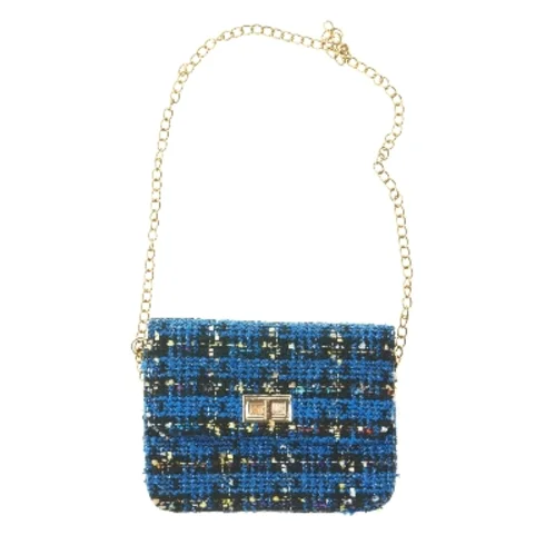 Tweed skuldertaske (str. 15x20x3 cm)