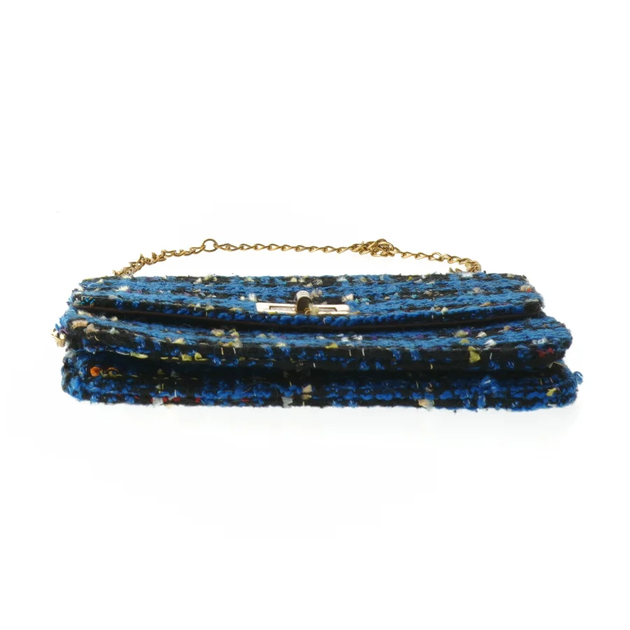 Tweed skuldertaske (str. 15x20x3 cm)