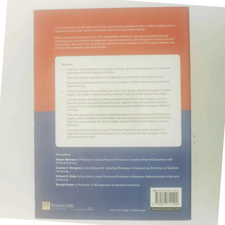 Management and cost accounting (Bog)