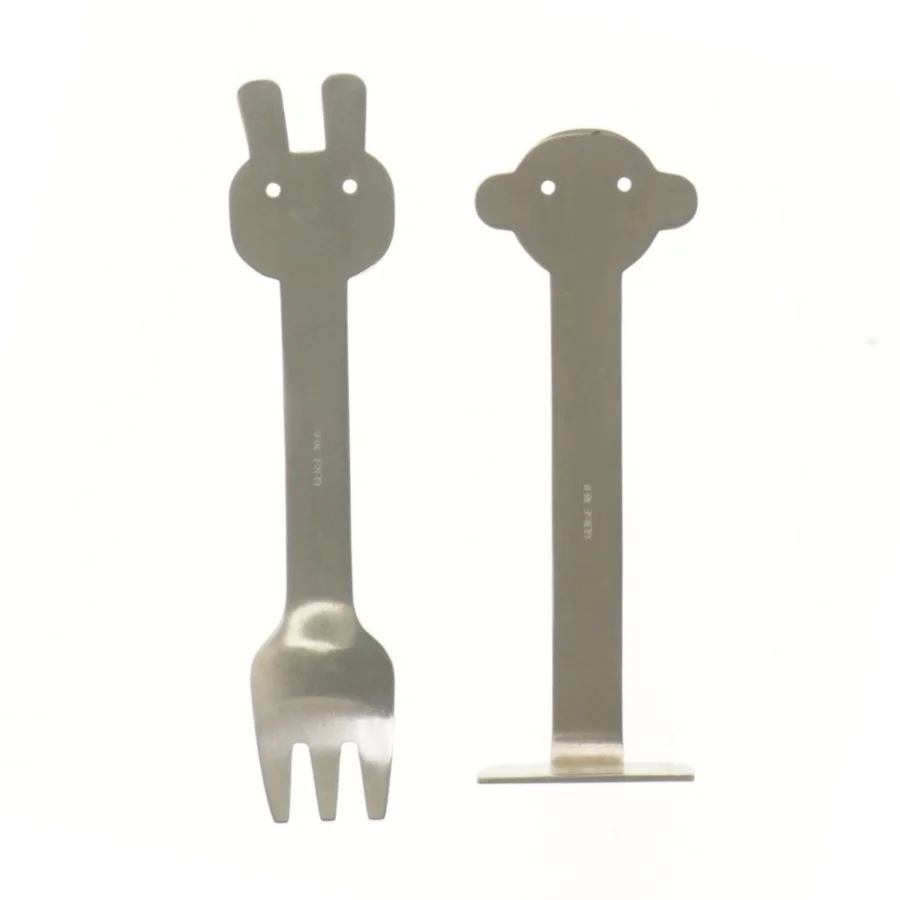 Børnebestik sæt med sjove motiver (str. 15 cm)