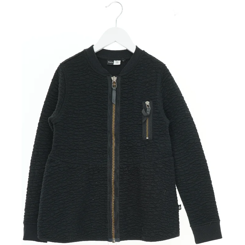 Sort strikket jakke Fra Molo med lynlås fra Molo (str. 152)