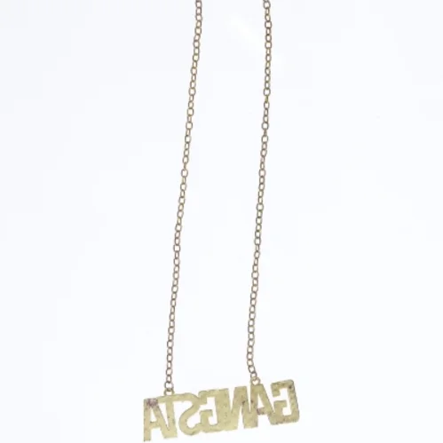 Halskæde med GANGSTA vedhæng (str. 52 cm)