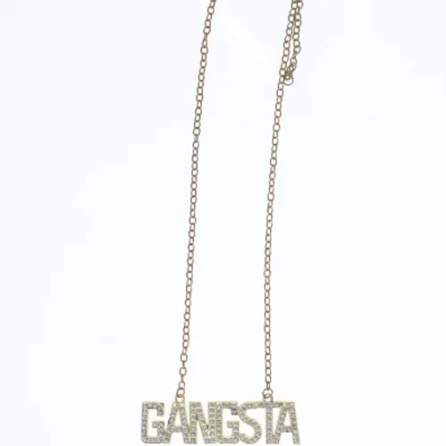 Halskæde med GANGSTA vedhæng (str. 52 cm)