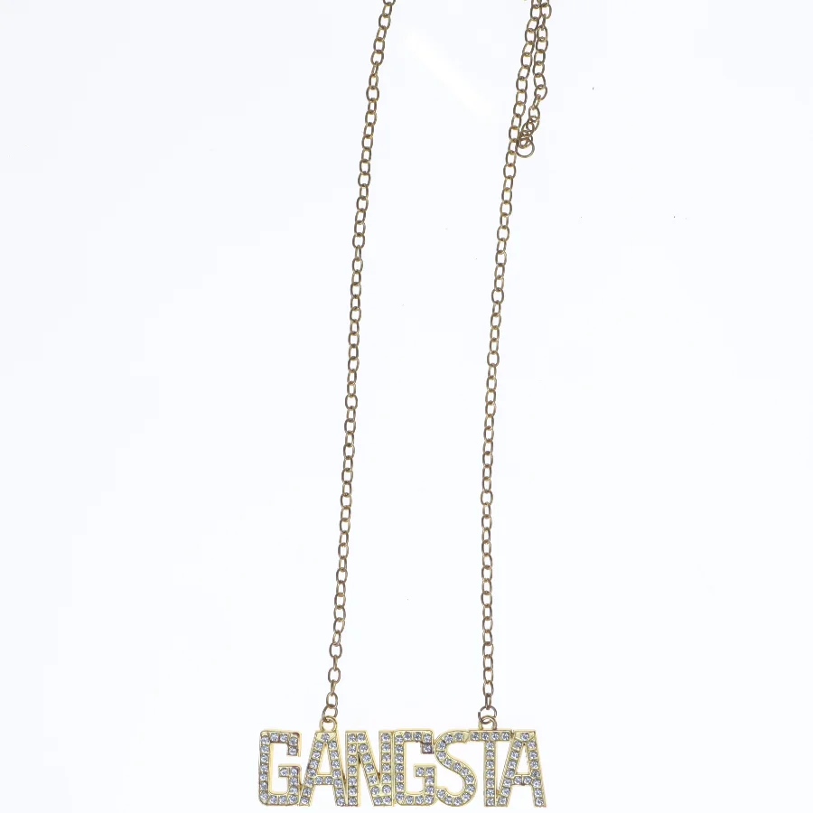 Halskæde med GANGSTA vedhæng (str. 52 cm)
