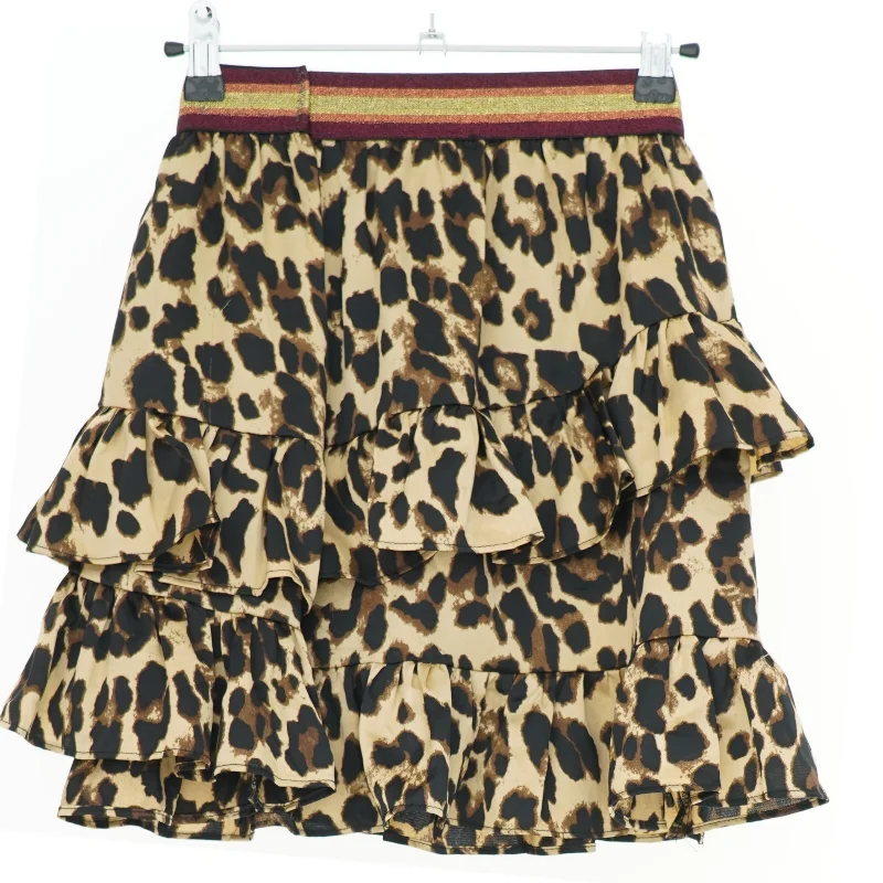 Leopard nederdel med flæser fra Petit (str. 164)