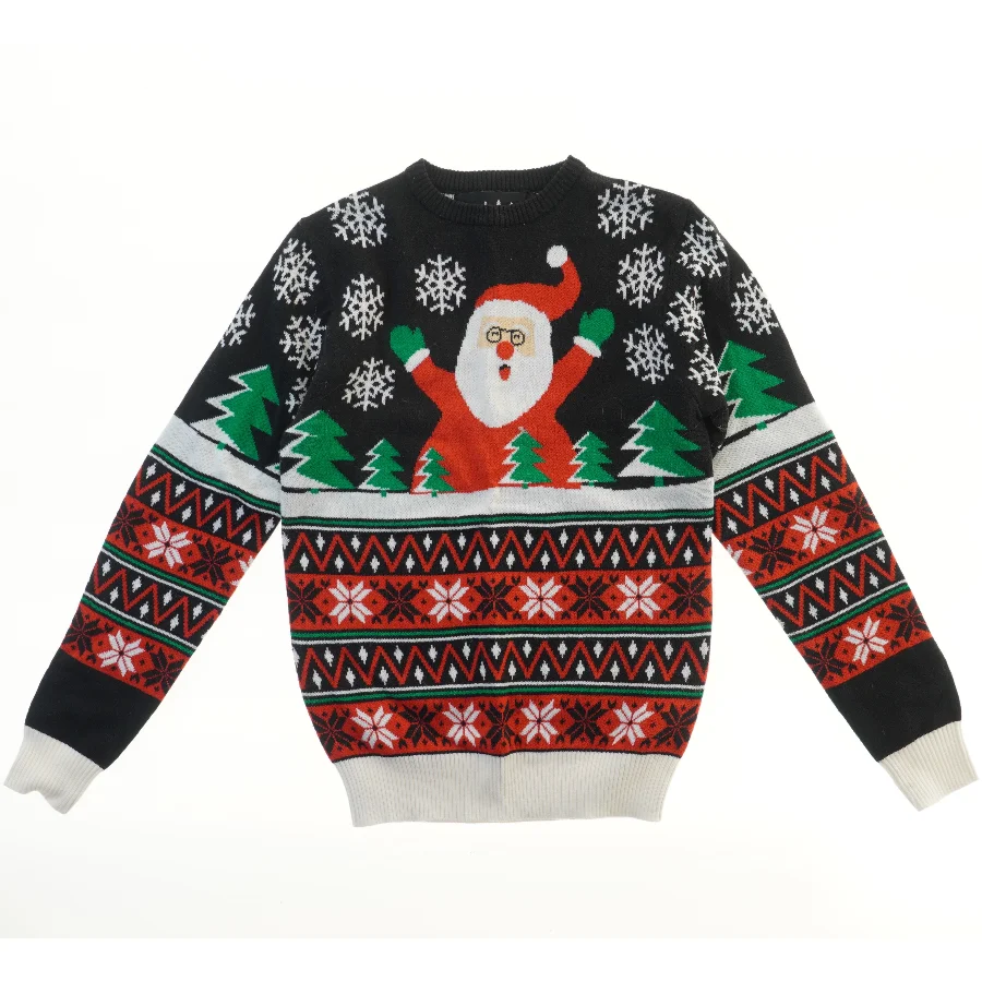 Julesweater med julemand og snefnug (str. 164)