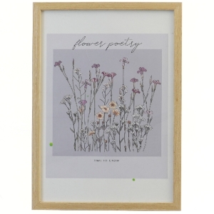 Billedramme med blomstermotiver fra Jysk (str. 32x23 cm)