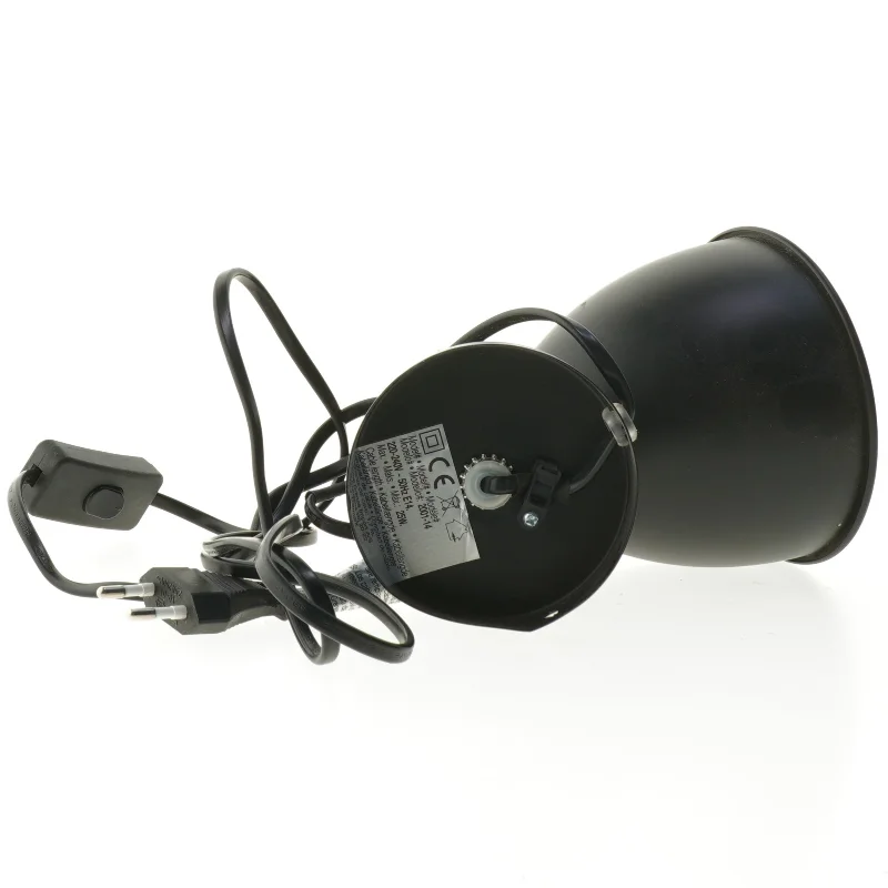 Sort spotlampe (str. 22 cm)