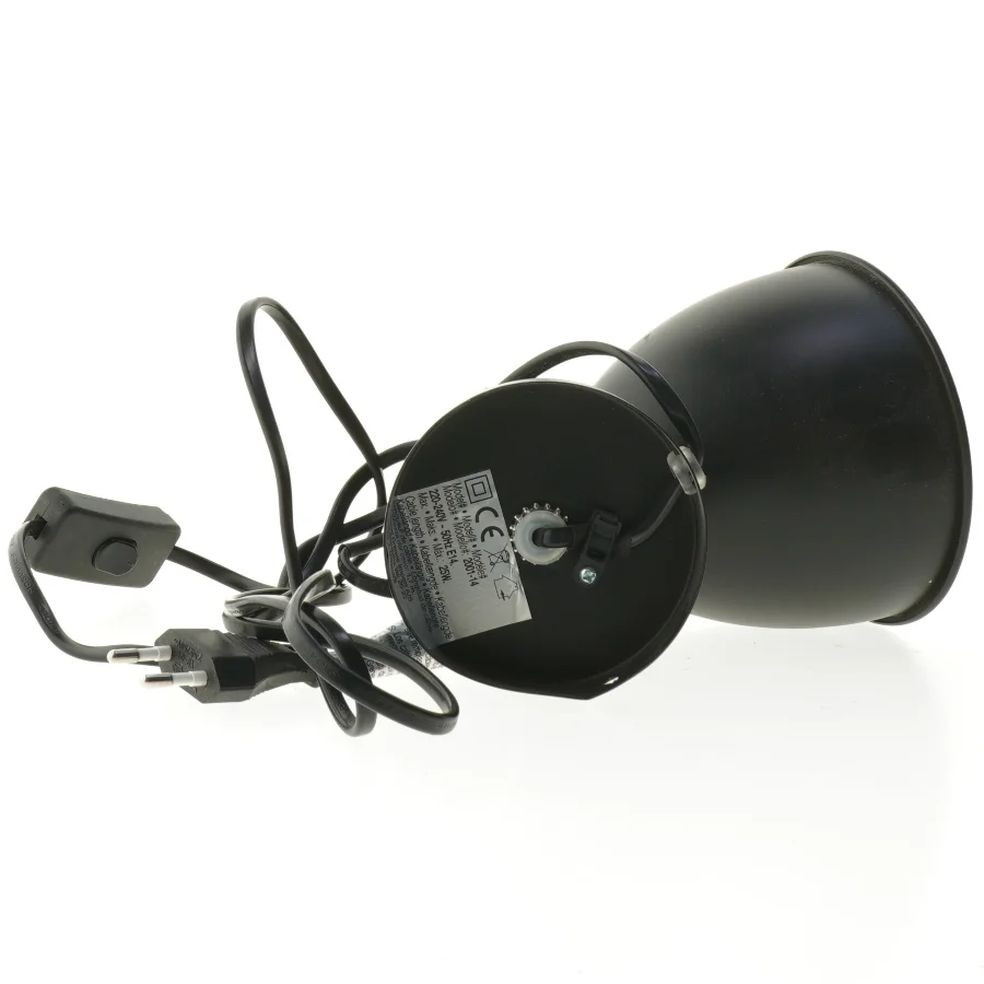 Sort spotlampe (str. 22 cm)