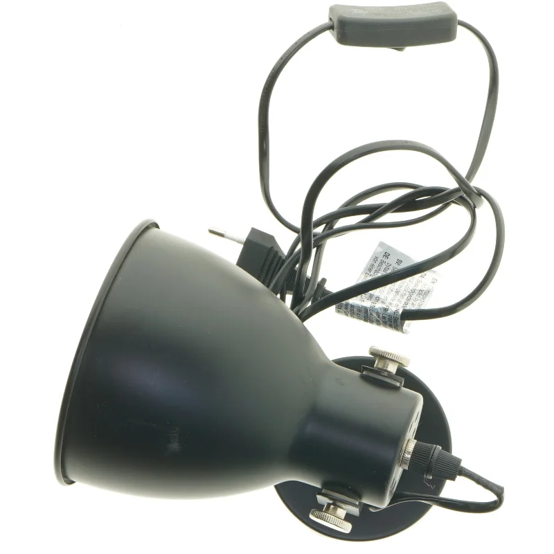 Sort spotlampe (str. 22 cm)