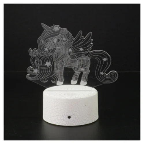 Unicorn LED bordlampe (str. H. 15 cm)