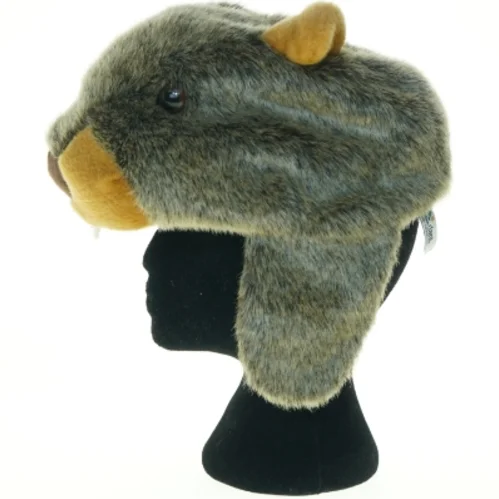 Bamsehue med gnaverdesign (str. O 20 cm)