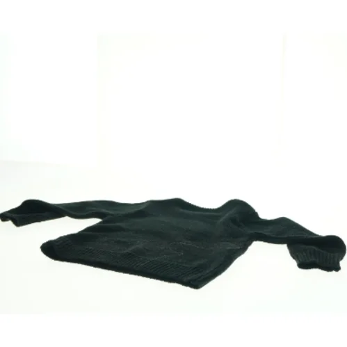 Sort strik sweater med mønster fra By Clara (str. 36 x, 30 cm ærme, 24,5 cm)