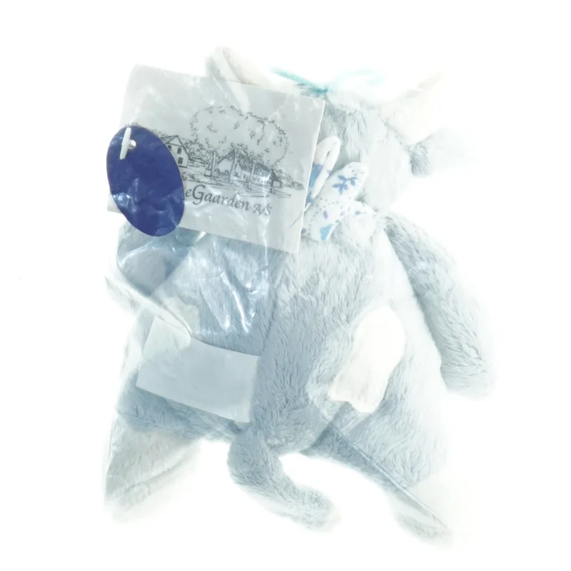 Blå bamse fra Bamse Gaarden (str. 14 x, 9 cm)