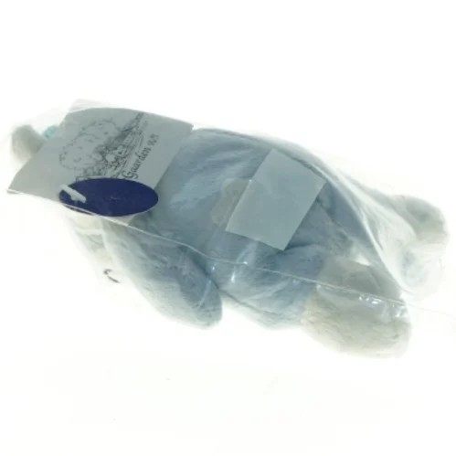 Blå bamse fra Bamse Gaarden (str. 14 x, 9 cm)