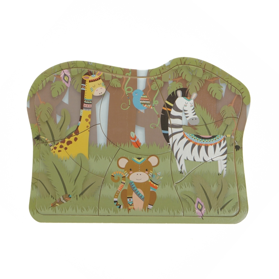 Træ puslespil fra Nohro ApS (str. 23 x 17 cm)