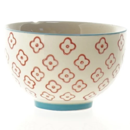 Keramikskål med blomstermønster fra Bloomingville (str. 6 x 10 cm)