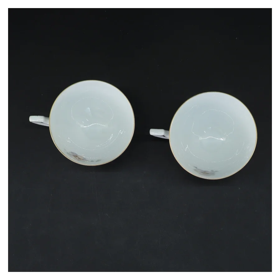 Par te kopper med blomsterdesign fra Bavaria (str. Ø 8,5 cm)