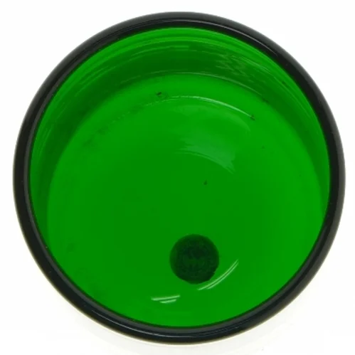 Grøn BP 1920-1970 souvenirglas fra BP (str. 15 cm)