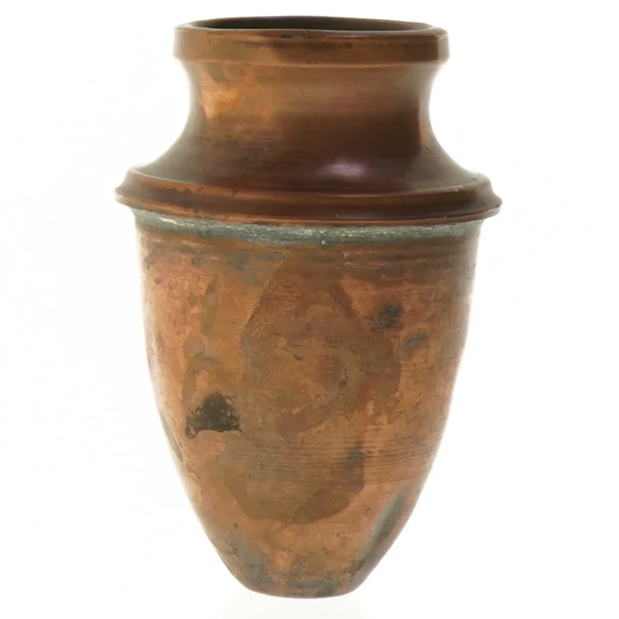 Vase i kobber (str. 12 cm)