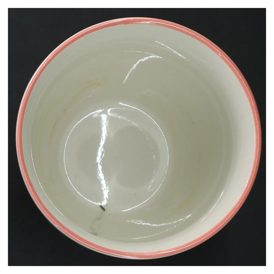 Blomsterdekoreret vase (str. 14 cm)