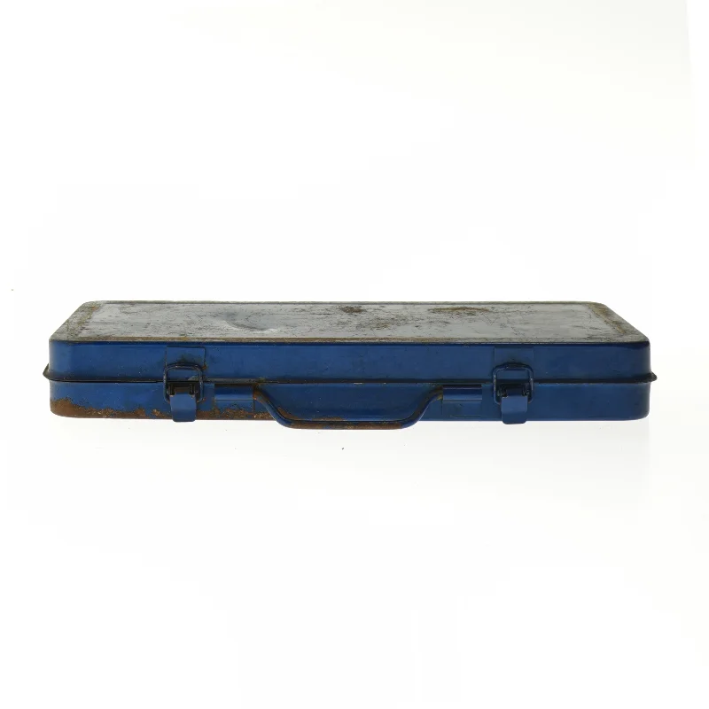 Værktøjssæt i metalboks (str. 4x13,5x29 cm)